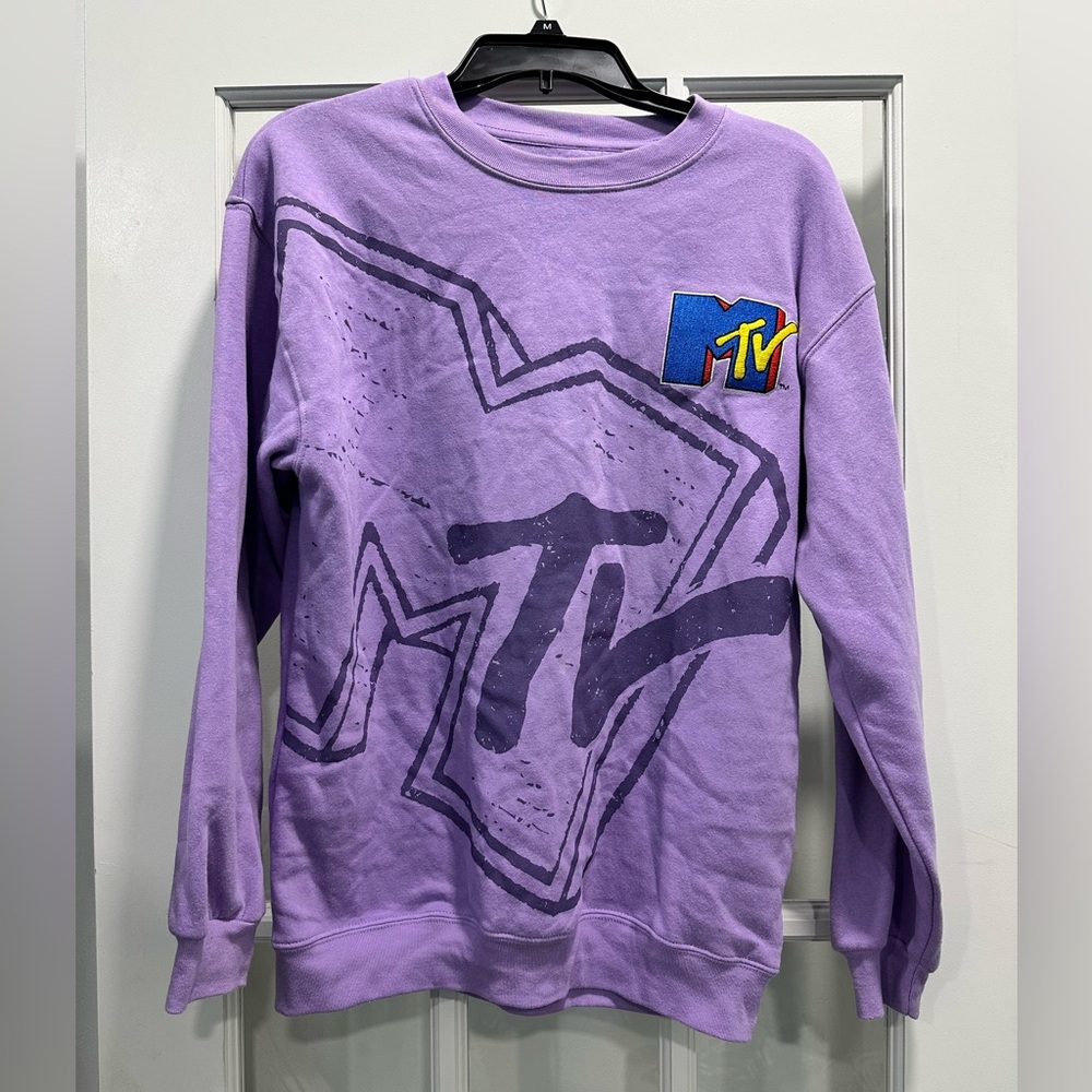MTV Purple Sweater Size Small - Picture 1 of 5